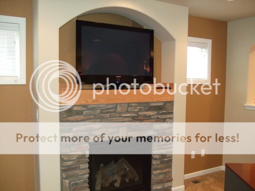 TV Niche Above Fireplace Photo by ediedelay Photobucket